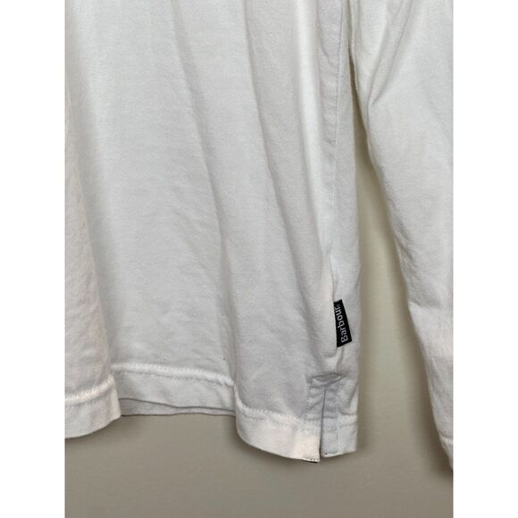 Barbour Men's Size L White Corpatch Long Sleeve Polo Shirt EUC - Picture 7 of 11